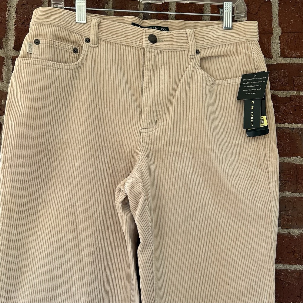 Lauren Jeans Company Ralph Lauren Corduroy Flare Pants Women Size 10 Almond NWT - Picture 4 of 9
